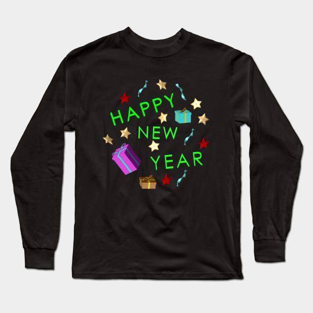 Happy new year Long Sleeve T-Shirt by Asocool